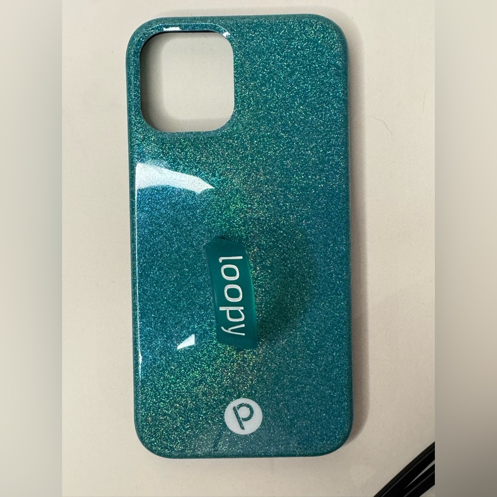 Loopy Case Glitter Teal Phone Cover
